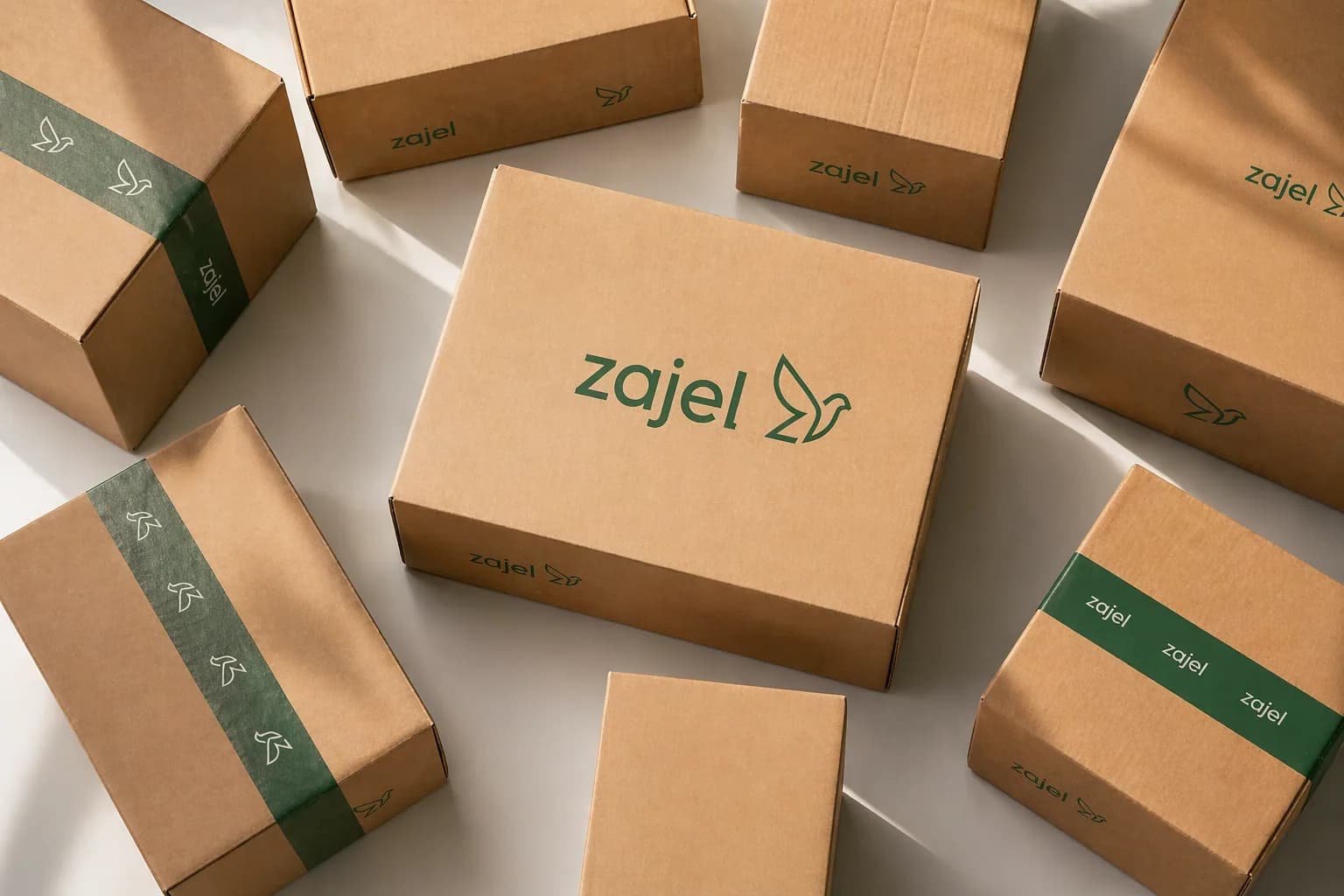 Courier delivering a package doorstep to doorstep in the UAE